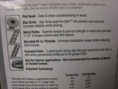 2 yes 2 PowerPro One Multi Material Steel 8 x 1 1/4″ Screw Pack: 1LB #116761