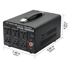 5000W Voltage Converter Transformer Step Up 110V-120V to220V-240V or Step Dow…