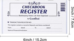 20 Pack Checkbook Register, Check Registers for Personal & Business Bank Account