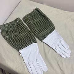Honey Bee Vented Gloves Goat Skin Green Short XSMALL 3 Layer Protective USA!