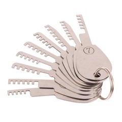 Stainless Steel Comb Lock Tools 9In1 Full Set Repair Tool Bypass Method