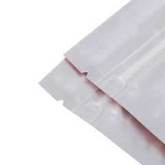 100 Matte Blue Mylar Foil Semi-Clear Window Resealable Zip Seal Food Pouch 3×5″