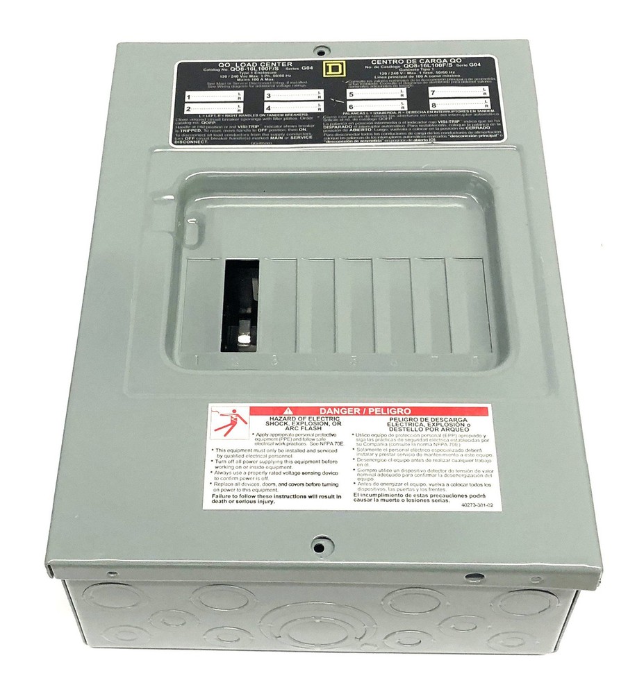 Square D QO Load Center Series G04 Type 1 Enclosure QO8-16L100F/S NOS