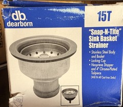 Dearborn 3-1/2 in. Stainless Steel Basket Strainer with Tailpiece in Polished Ch