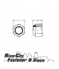 1/4-20 Nylon Insert Stop Nuts 316 Stainless Steel 1/4×20 Nuts 1/4 x 20 Lock Nut