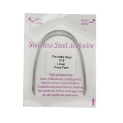 100pcs Dental Orthodontic Arch Wire Stainless Steel Ovoid Form Archwires Round