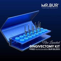 Dental Bur Gingivectomy Kit GingiBurs 0.8/1.0/1.2/1.4/1.6/1.6/1.7 – MR.BUR