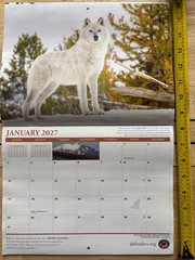 Defenders of Wildlife – 2027 – 18-Month WALL Calendar – Nature Photography!