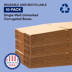 Eco-Friendly 10-Pack Mirror Boxes 30″L x 5″W x 24″H – Safe for Moving & Shipping