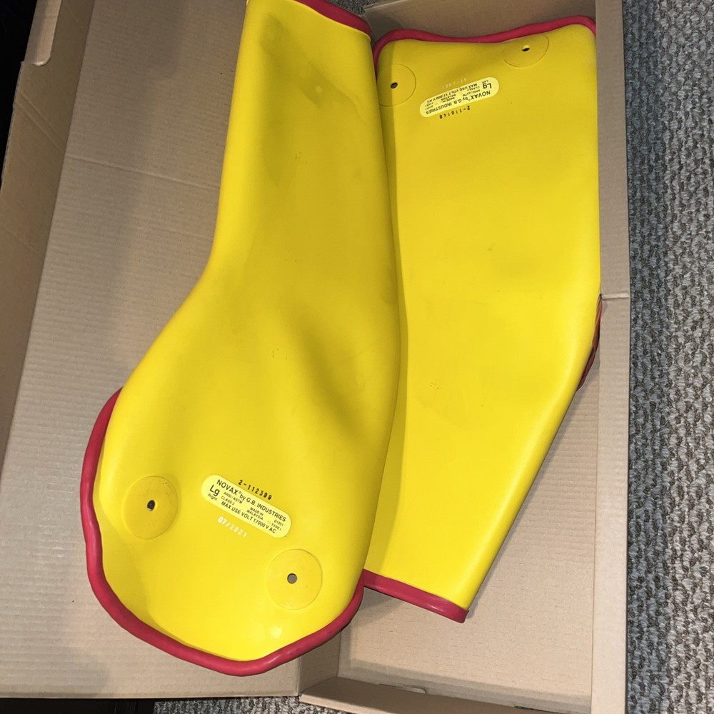 New NOVAX RUBBER INSULATING SLEEVES 199–2 – LARGE TYPE 1 CLASS 2 B CURVED ELBOW