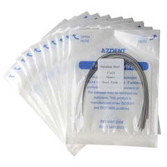 AZDENT Dental Stainless Steel Rectangular Arch Wires Nature Form / Oval Form