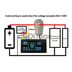 DC0-300V 50/100/200/400A Bluetooth Voltage Current Power Energy Coulomb Meter
