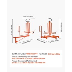 Cable Dispenser Floor or Stud Mounted Portable for Electrical Industrial Retail