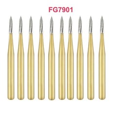 Dental Tungsten Carbide Gold Burs Trimming & Finishing & Polishing Flame FG