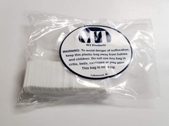 MT Products White Disposable Plastic Chip and Bread Bag Clips – Pack of 100