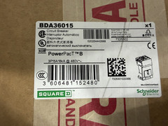 Square D PowerPact B BDA36015 3-Pole 15A 480V AC Circuit Breaker