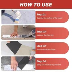 Butyl Waterproof Tape (4 PACK Leak-Proof Roof, RV, Windows, 2″ x16 Feet Long