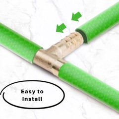 5PCS- 3/8 HOSE BARB TEE Brass Pipe 3 WAY T Fitting Thread Gas Fuel Water Air-