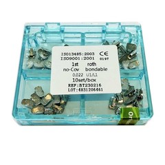 1box Dental Orthodontic Single Buccal Tubes Molar 1st Roth 0.022 Bondable Mesh