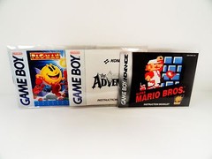 25 Pack Of GAME BOY MANUAL Bags. Crystal Clear Resealable Gameboy