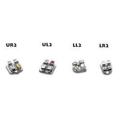 Dental Orthodontic Metal monoblock Bracket Braces Mini Roth 022 345 hooks 50Set