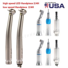 NSK Style Dental Pana Max LED High low Speed Handpiece Air Turbine kit 2/4 Hole