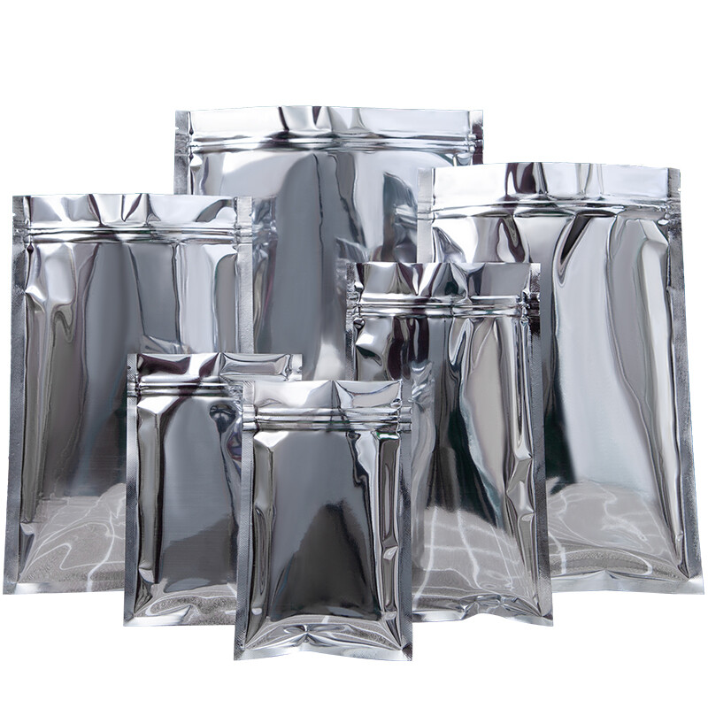 Foil Zip Lock Seal Bags Resealable Zipper Lock Pouches Food Grade Aluminium Foil