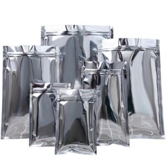 Foil Zip Lock Seal Bags Resealable Zipper Lock Pouches Food Grade Aluminium Foil