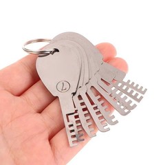 Stainless Steel Comb Lock 9in1 Full Set Repair Comb Tool Bypass Method