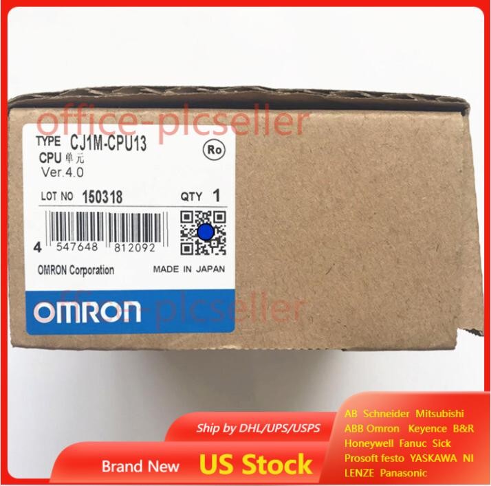 1PC NEW OMRON CJ1M-CPU13 CJ1MCPU13 IN BOX FREE SHIPPING US Free TAX