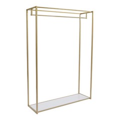 Wedding Dress Retail Studio Display Stand,Gold Floor-Standing Clothing Rack