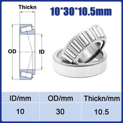 Tapered Roller Bearings 10 12 15 17 20 22 25 30 35 40 45 50 55 ~ 65mm Inner Dia.