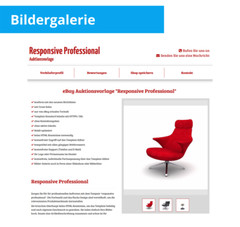 eBay sales template responsive professional HTML template mobile optimized + editor