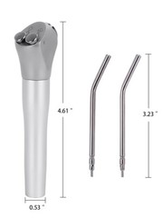 Easyinsmile Dental 3 Way Air Water Syringe 2 Nozzles Triple Way Spray Handpiece