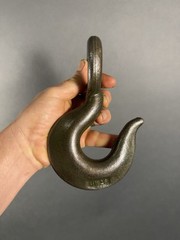 Vintage Rigging Hook With Reverse Eye. UW26. 1-1/4” Throat And 1-3/8” Eye.
