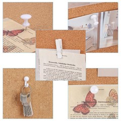 BESARME 200 Pieces Push Pins Set, 5 Types White Thumb Tacks Cute Decorative P…