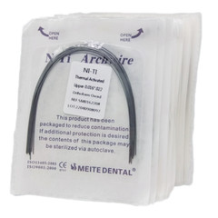 Alambre de Arco Rectangular Niti Activado Térmicamente para Ortodoncia