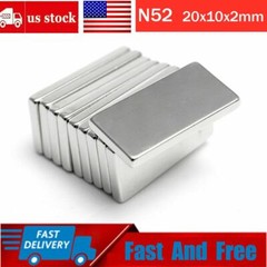 1/5/20/50X N52 Rare Earth Neodymium Block Magnet 20x10x2mm Super Strong Magnets
