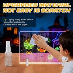 LED Acrylic Lighted Drawing Board Set for Kids Note Board for Adults Easter Gift