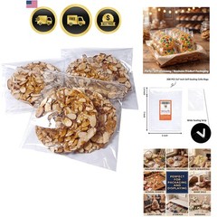 200 Count 5×7 Inch Clear Cellophane Plastic Bags, Resealable Self-Sealing Cel…