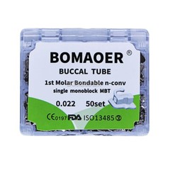 Dental orthodontic 1st molar Monoblock buccal tube MBT 0.022 50 sets BOMAOER