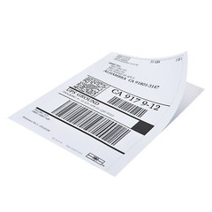 50-1000 Premium 8.5″ X 5.5″ Half Sheet Shipping Labels Self Adhesive 2 Per Sheet