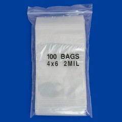 Heavy Duty Clear Zip Seal Plastic Bags Jewelry Top Lock Reclosable Baggies 4 Mil