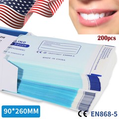 200Pcs/Box Dental Disposable Self-sealing Sterilization Pouches Autoclave 3.5*10