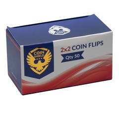 100 Nickel 2×2 Cardboard Coin Flips with Mylar Windows Archival Safe 100.0