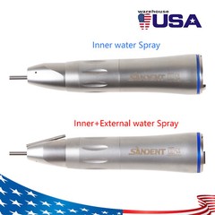 SANDENT Dental Surgical Straight Nose Handpiece Surgery Fiber Optic LED 1:1 OR