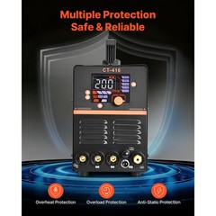 Uimoso 3-in-1 Plasma Cutter Welder Combo with Digital Display, 110/220V