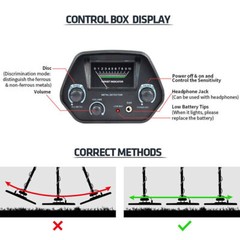 Deep Ground Metal Detector For Adults Underwater Beach Yard Waterproof Seeker US