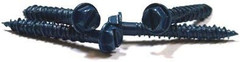 3/16″ X 1 1/4″ Concrete Screws/Slotted/Hex Washer Head/Blue Perma-Seal / 100 Pc.