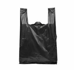 Black T-Shirt Carryout Bags (300 ct.) by Poly-America